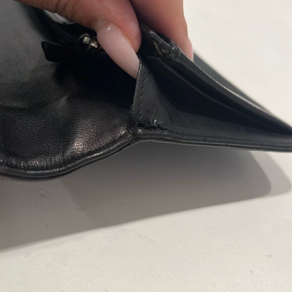 CHANEL Mademoiselle Biarritz Lucky Charms Black Leather Bifold Long Wallet - Picture 14 of 15